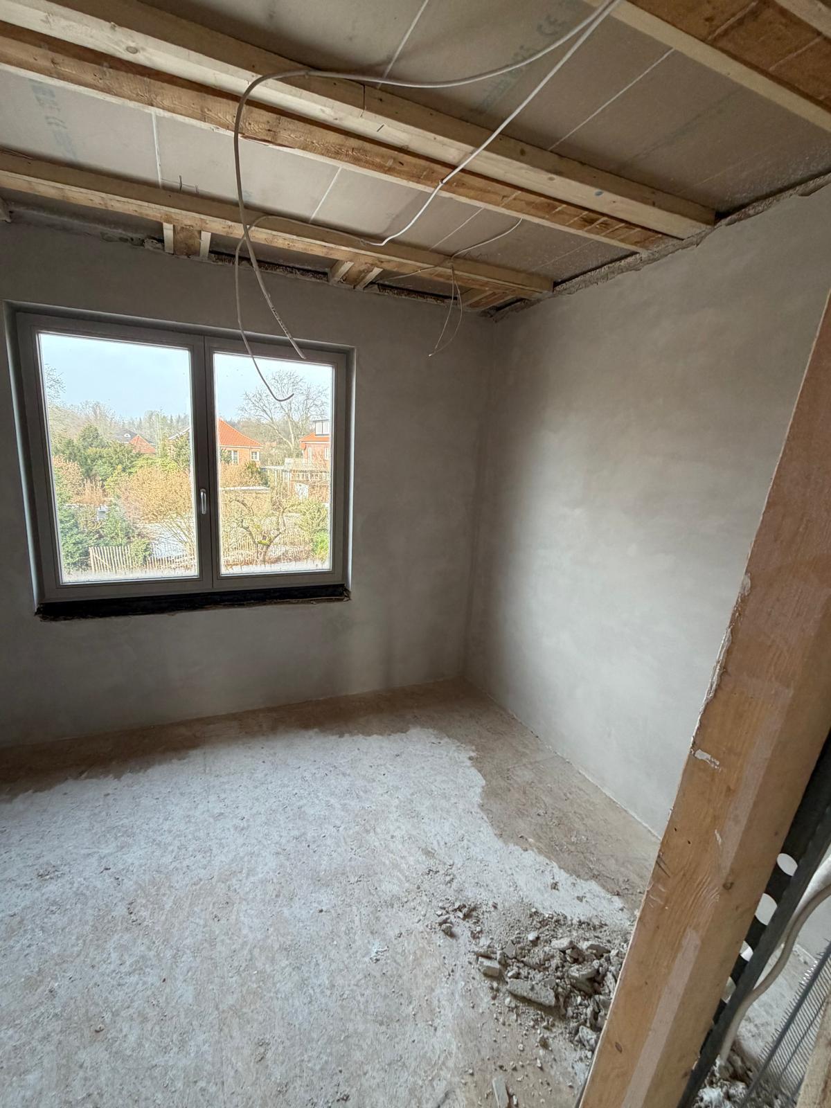 Altbau-Sanierung Lüneburg — Gipsputz — Altbau-Sanierung in Lüneburg, Scherer-Putz