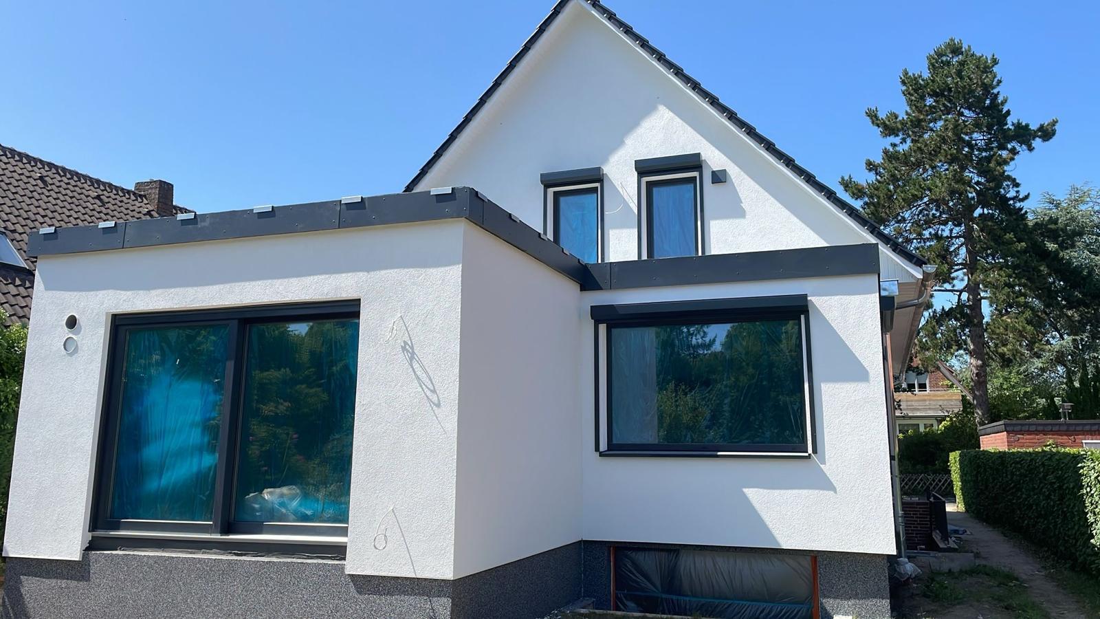 Lüneburg — WDVS EPS + Holzfaser mit Buntsteinputz — WDVS in Lüneburg, Scherer-Putz